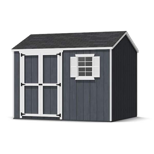 Little Cottage Co. Value Workshop 8 ft. x 10 ft. Outdoor Wood Storage Shed Precut Kit with Operable Window (80 sq. ft.)