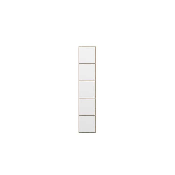 Unbranded Norfolk Shaker 6 in. W x 30 in. H x 12 in. D in Painted White Plywood Assembled Wine Wall Cabinet