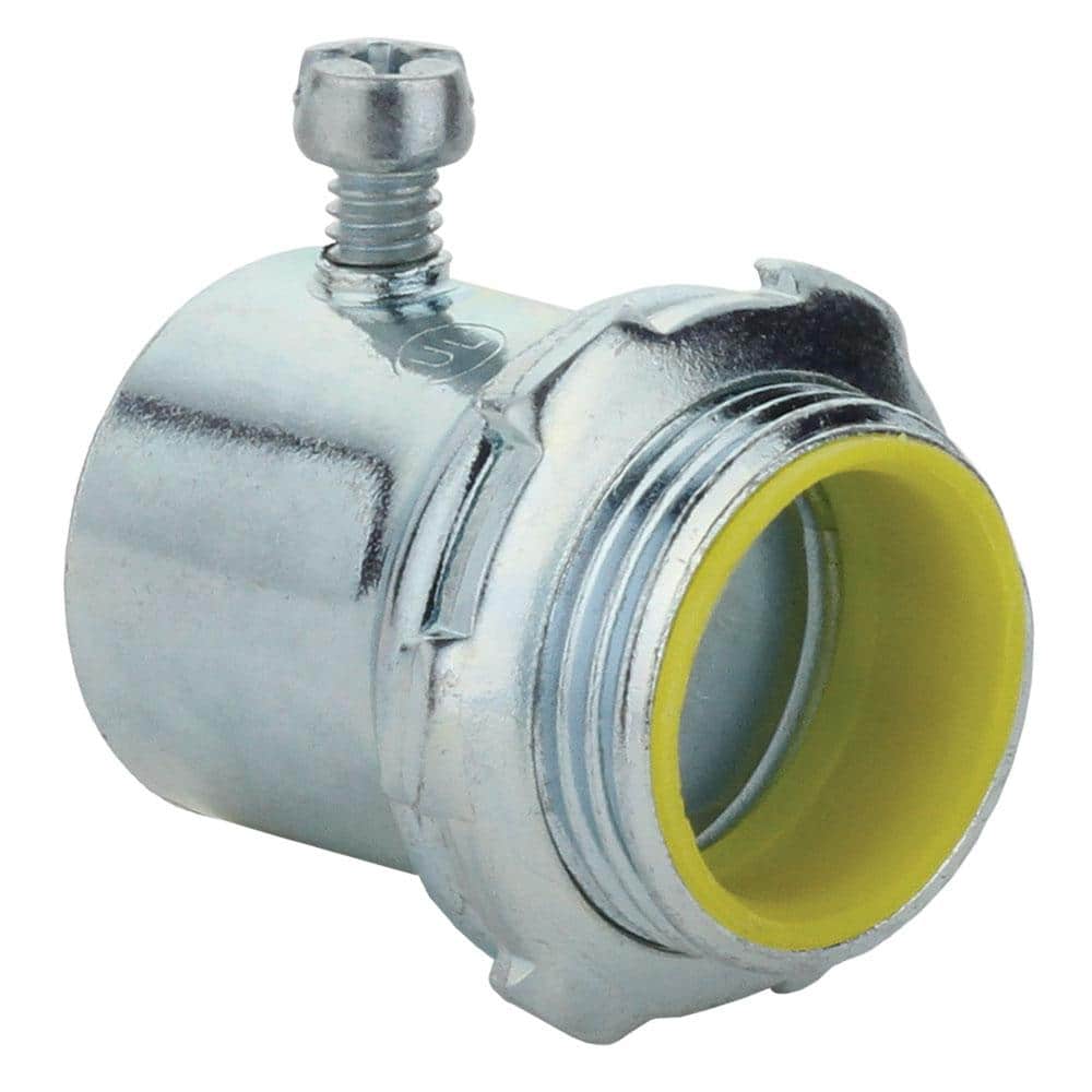 2 in. Electrical Metallic Tubing (EMT) Set-Screw Connector with Insulated T