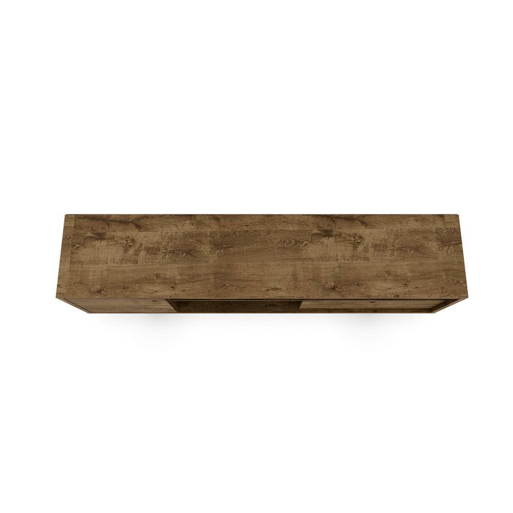 Liberty Rustic Brown Mid-Century Modern TV Stand with Storage
