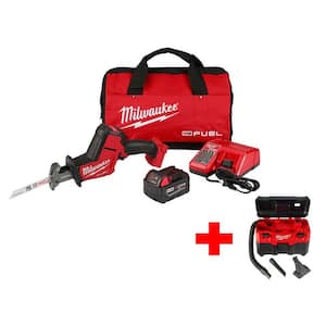 M18 FUEL 18-Volt Lithium-Ion Brushless Cordless Hackzall Reciprocating Saw Kit with Free M18 Wet/Dry Vacuum