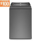 5.2 cu. ft. Smart Top Load Washer in Chrome Shadow