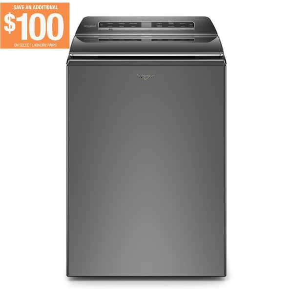 Whirlpool 5.2 cu. ft. Smart Top Load Washer in Chrome Shadow