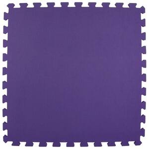 Premium Purple 24 in. W x 24 in. L Foam Kids and Gym Interlocking Tiles (58.1 sq. ft.) (15-Pack)