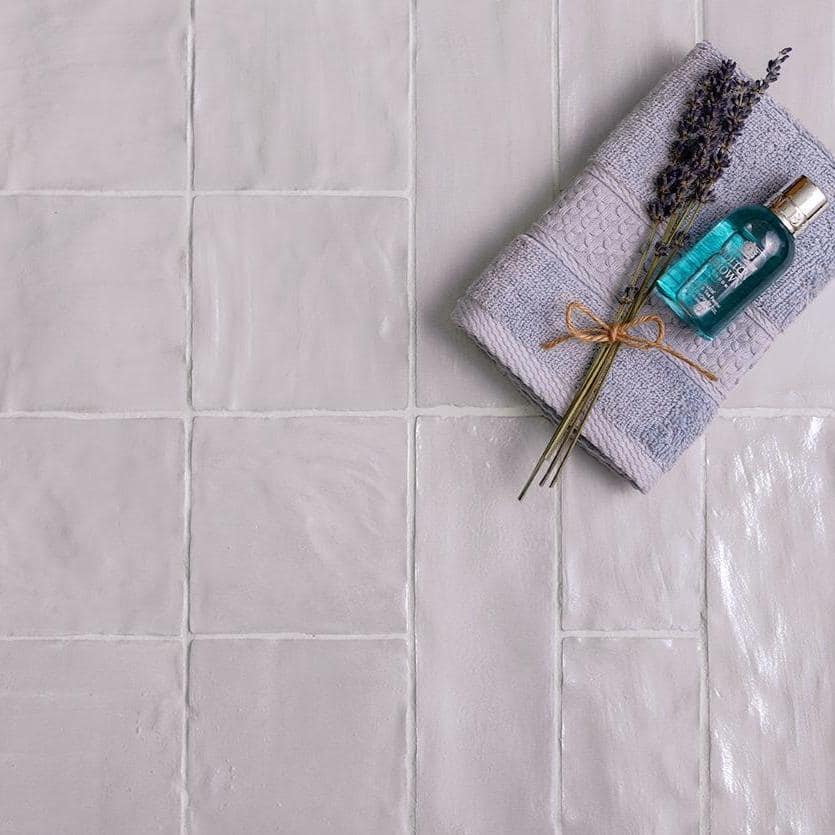 Apollo White 4x4 Polished Ceramic Mosaic Tile