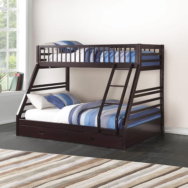 Acme Furniture Jason XL Brown Wood Frame Twin Platform Bed 37425 The Home Depot