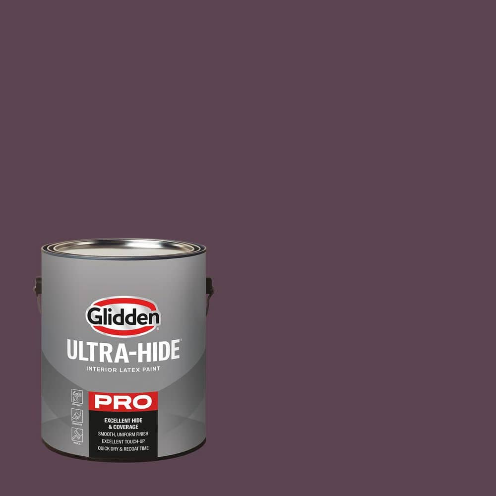 Glidden Ultra-Hide 1 gal. PPG1046-7 Purple Basil Satin Interior