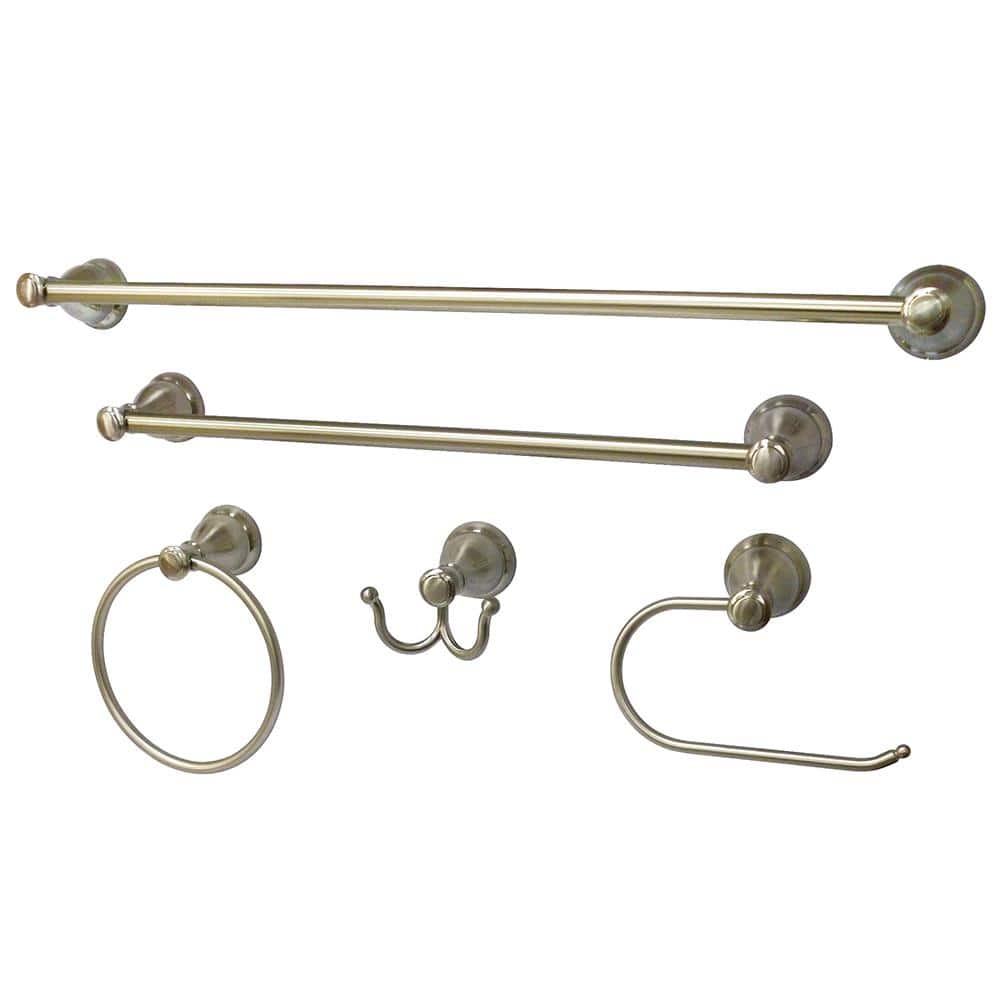 Buena Vista 5-Piece Bath Hardware Set in Brushed Nickel price history on PriceWatchPro