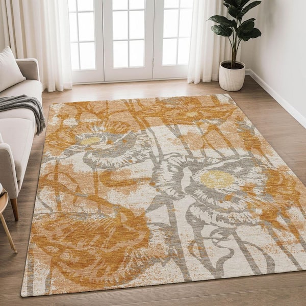 ギャルソンRUG Addison Rugs Chantille Machine Washable Indoor/Outdoor Abstract