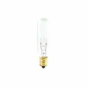 15-Watt T6 Clear Dimmable (E12) Candelabra Screw Base Warm White Light Incandescent Light Bulb, 2700K (25-Pack)