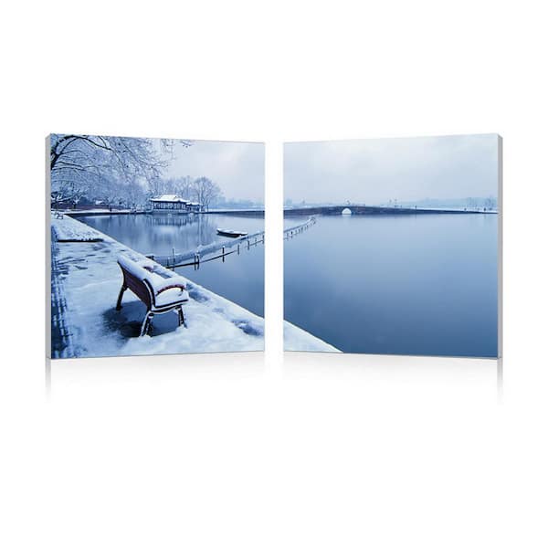Baxton Studio Wintry Wonder Unframed Photography Wall Art 19.68 in. x 19.68 in