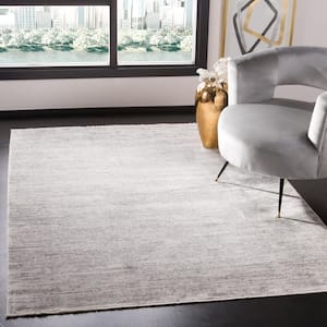 Dream Ivory/Gray 11 ft. x 16 ft. Striped Gradient Area Rug