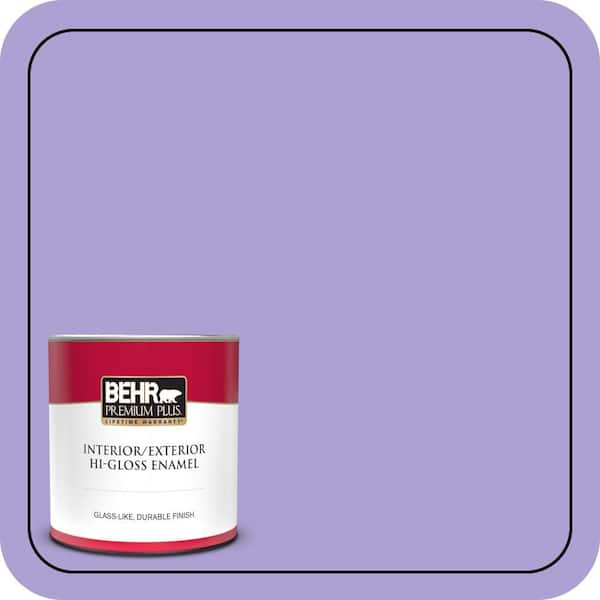 BEHR PREMIUM PLUS 1 qt. #P560-4 Magic Wand Hi-Gloss Enamel Interior/Exterior Paint & Primer
