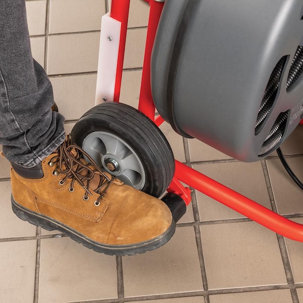RIDGID K-750 Drain Cleaning Snake Auger Drum Machine with RIDGID K-750 Drain Cleaning Snake Auger Drum Machine with