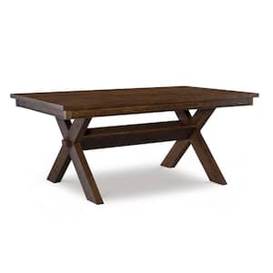 Krause Rustic Umber Brown 70"L x 42"D x 30"H Dining Table