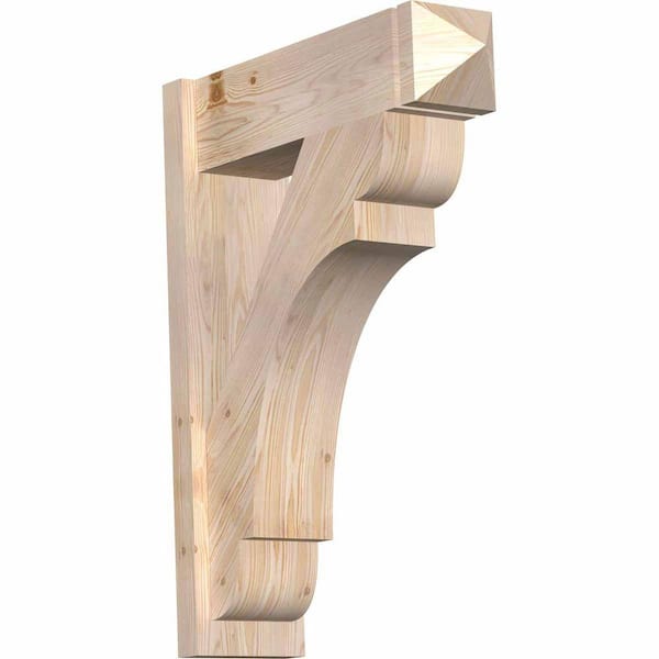 Ekena Millwork 8 in. x 34 in. x 26 in. Olympic Arts and Crafts Smooth Douglas Fir Outlooker