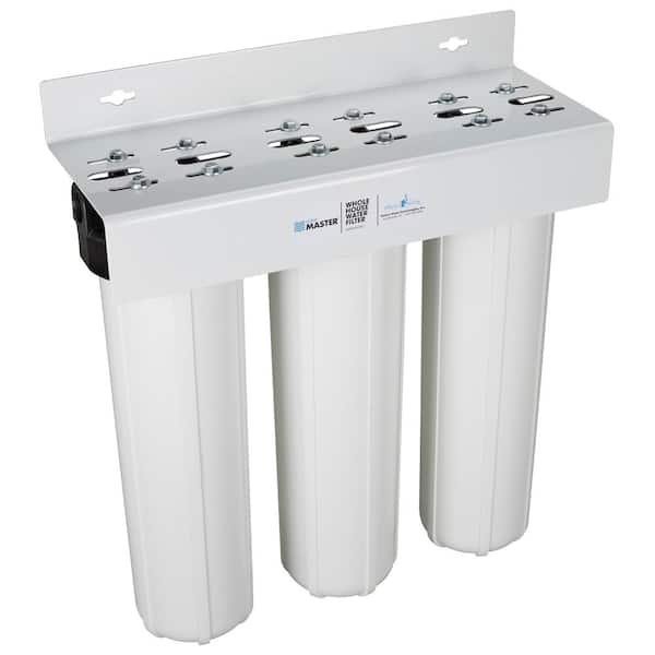 3 Stage HMA Heavy Metal Removal 10 Drinking Water Filter System with 1/4  fittings & Faucet Tap by Finerfilters