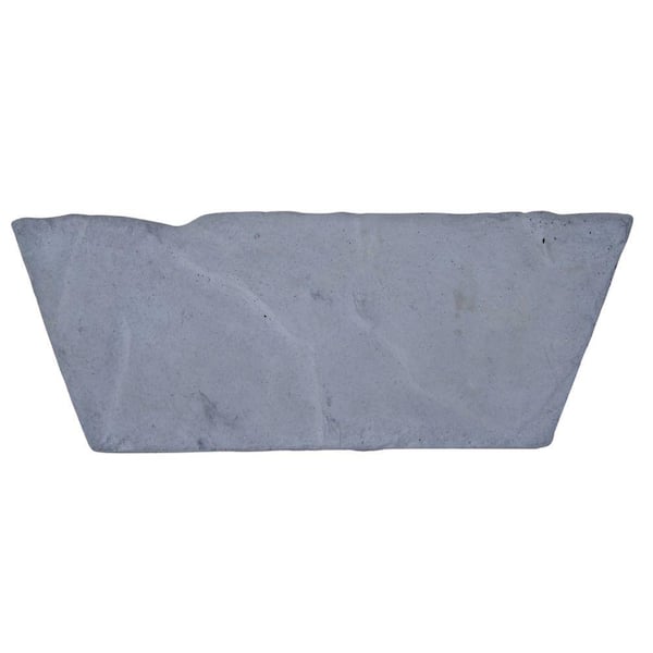 Natural Concrete Products Co 30 in. x 2 in. Round Concrete Wood Burning Gray Fire Pit with Replacement Caps (9-Piece)