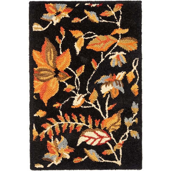 SAFAVIEH Blossom Black/Multi 2 ft. x 3 ft. Floral Area Rug