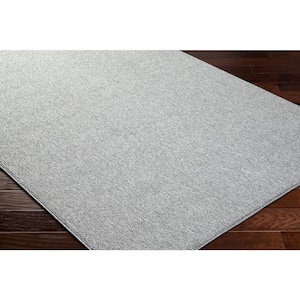 Bouclair Light Gray Solid Color 7 ft. x 9 ft. Indoor Area Rug
