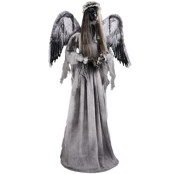5.7 FT Rotating Halloween Angel Animatronic with Lights & Sounds