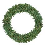 60 in. Pre-Lit Deluxe Windsor Pine Artificial Christmas Wreath with Clear Lights