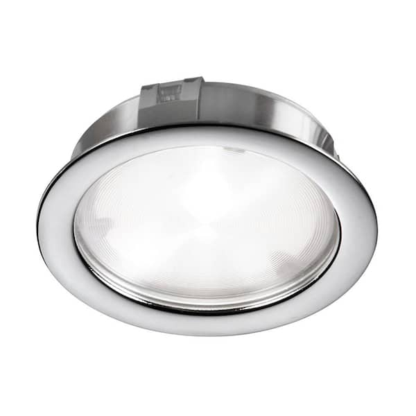 Dainolite 2.64 in. Lens LED Puck Light 3000K New Construction or Remodel White Integrated Recessed Light Kit