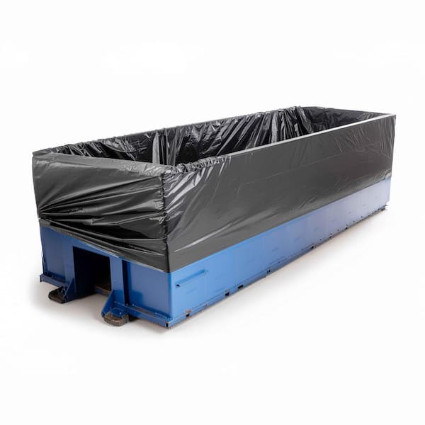 Multipurpose Plastic 40 Yard Dumpster Liner Cover 6.0 MIL (eq) Trash Bags Heavy Duty Tear Resistant HUGE-75 x 75 x 540