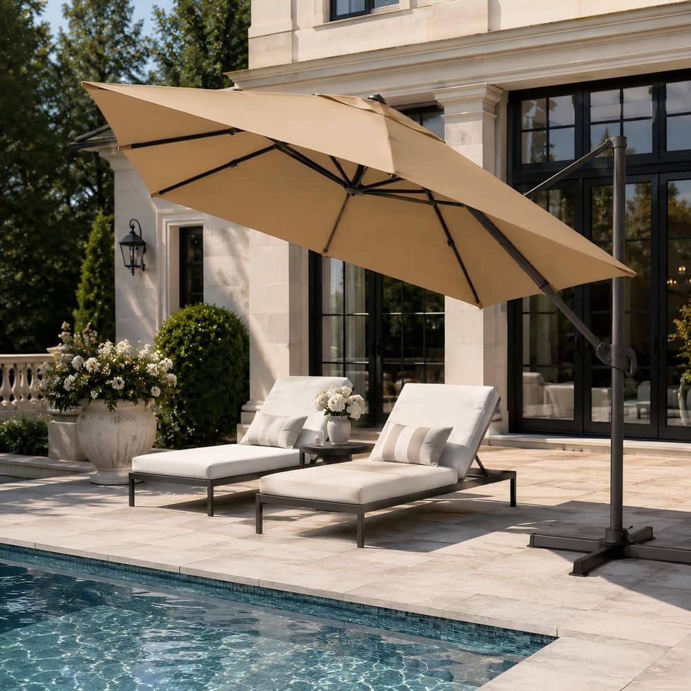 desk patio umbrella LOVE YOUR DECK Holder Easy Installation - Space Saving Umbrella Holder Design - Outdoor Umbrella Base and Mount ensuring lasting durability and protection. Outsunny Square Patio Umbrella Base,