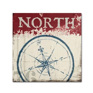 24 in. x 24 in. "Nautical I Red" by Wellington Studio Printed Canvas Wall Art