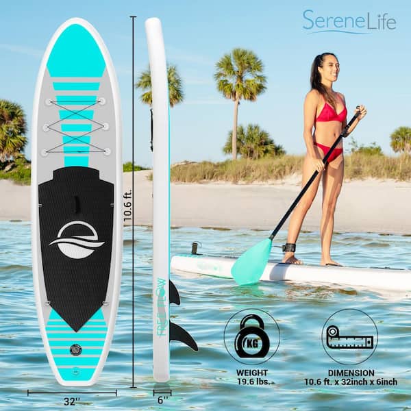 Planche De Paddle Gonflable ASA TECHMED - 10 Pieds (3m) - Stand Up Paddle Board + Pagaie Réglable - Neuf