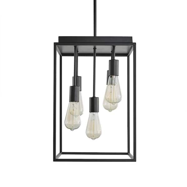 rollins 3 light black chandelier