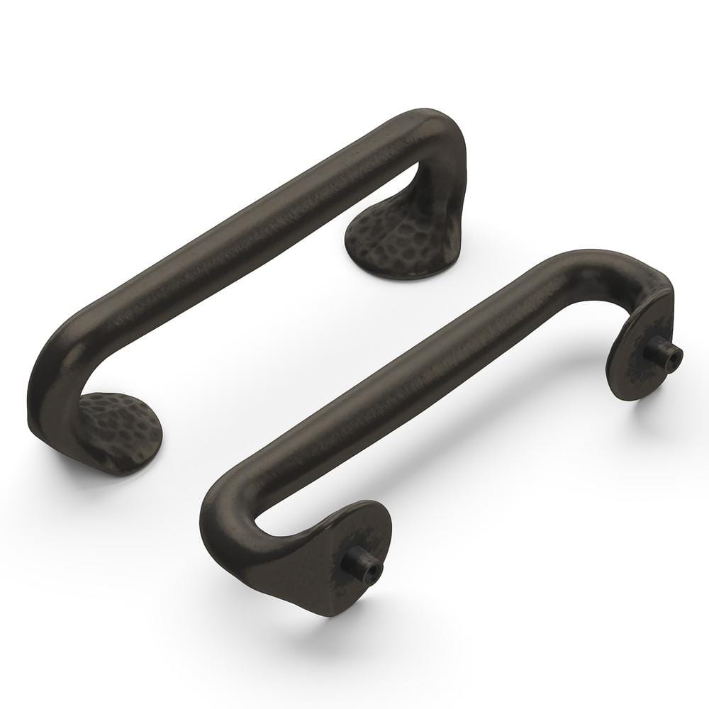 Black Iron Matte Modern Cabinet Drawer Pulls 10-Pack