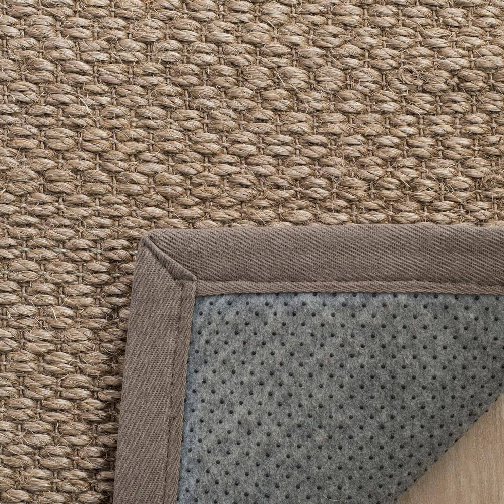 Handmade Natural Fiber Gray Sisal Area Rug 2'6" x 4'