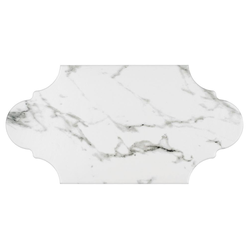 Merola Tile Timeless Calacatta Provenzal 6-1/4 in. x 12-3/4 in. Porcelain Floor and Wall Tile (8.8 sq. ft./Case) -  FCD6TCP