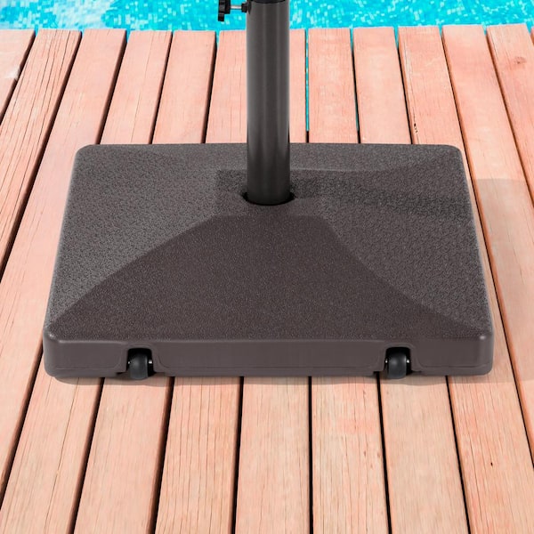 90 lbs., 7 ft. to 11 ft., Heavy-Duty Umbrella Base Suit for Patio Umbrella From Up to Patio Umbrella Base in Dark Brown
