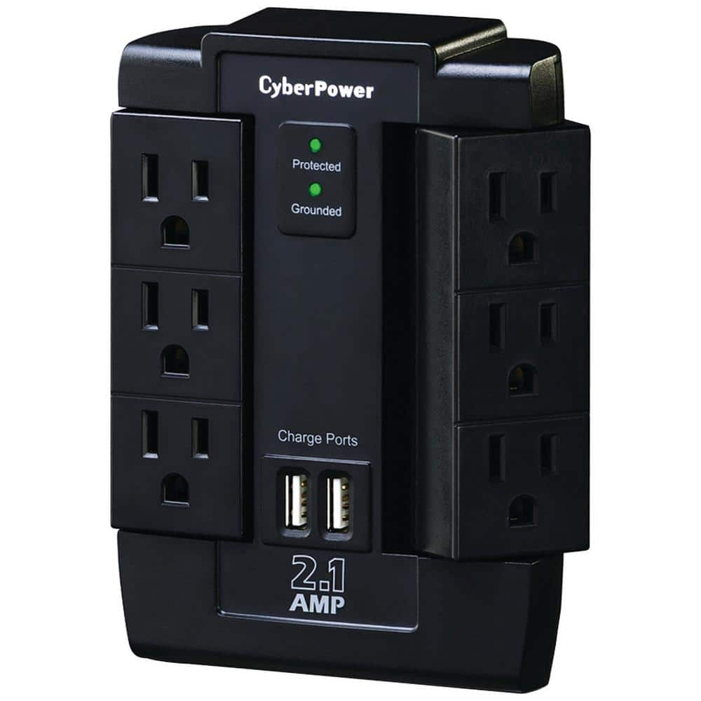 TS1205 - 12 Outlet Surge Protector with 2 USB Ports – TrickleStar