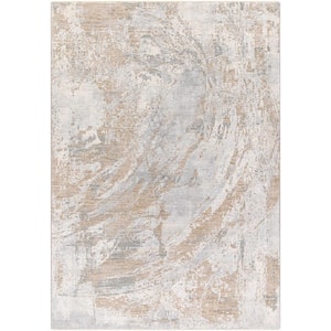 Europa Beige/Gray 3 ft. x 4 ft. Abstract Indoor Area Rug