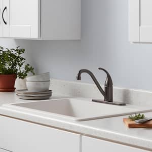 Builders Single-Handle Standard Kitchen Faucet in Bronze