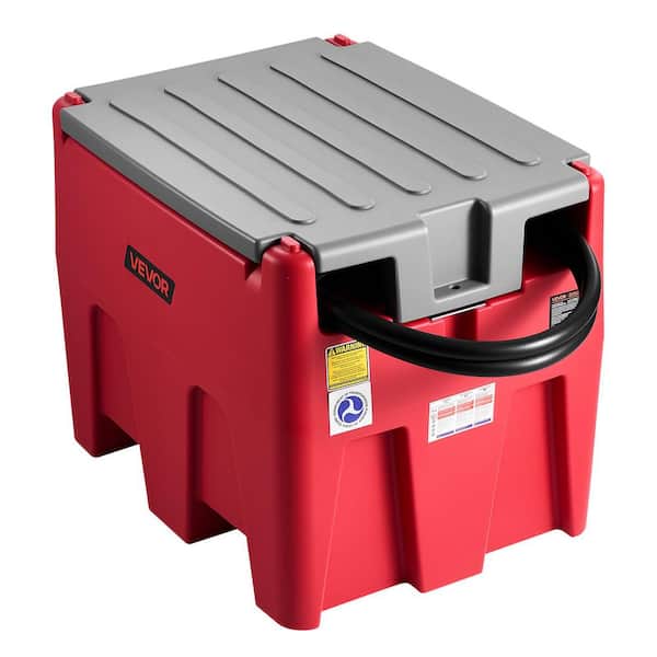 Portable Diesel and Gasoline Tank, 58 Gal. 10 GPM Flow Rate, Diesel Fuel Tank, 12V Electric Transfer Pump, 13.1 ft. Hose