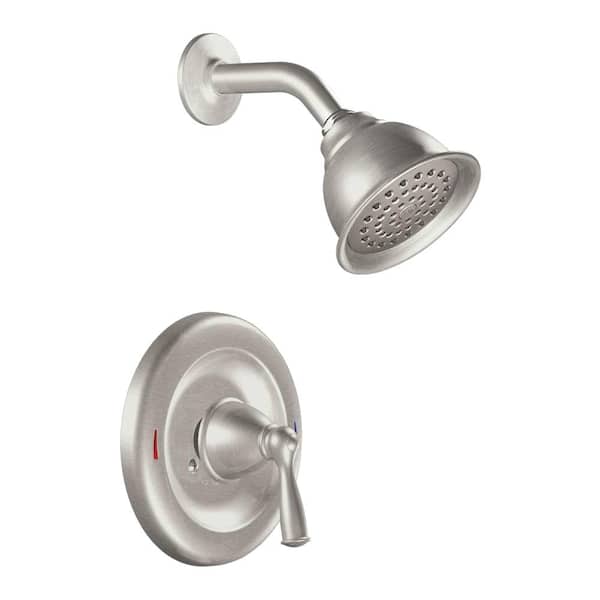 MOEN Banbury Single-Handle 1-Spray 1.75 GPM Shower Faucet in Spot Resist Brushed Nickel (Valve Included)