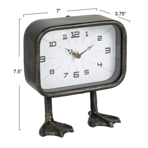 https://images.thdstatic.com/productImages/aab51790-7389-4a32-bb70-4f27afa002bf/svn/gunmetal-finish-storied-home-table-clocks-df7905-fa_600.jpg