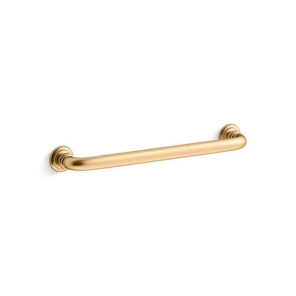 Purist 7 in. (178 mm) Center-to-Center Drawer Pull in Vibrant Brushed Moderne Brass
