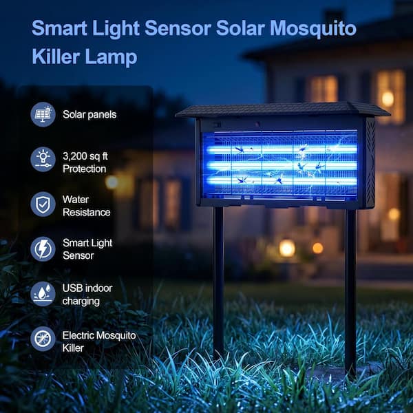 Poloma 20-Watt Electronic Indoor/Outdoor Solar Bug Zapper Insect