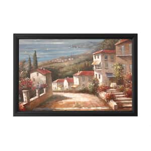 "Home in Tuscany" by Joval Framed with LED Light Landscape Wall Art 16 in. x 24 in.