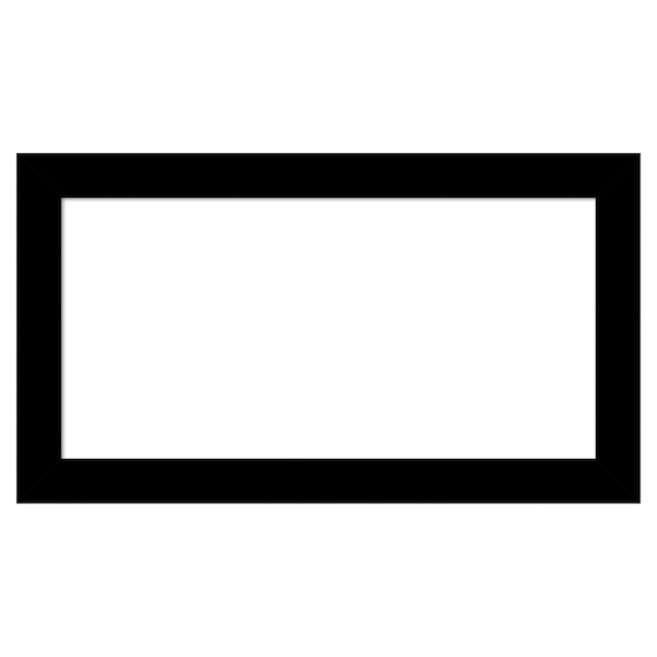 Brushed Black 27 in. x 15 in. Polystyrene Framed Dry Erase Magnetic Memo Board