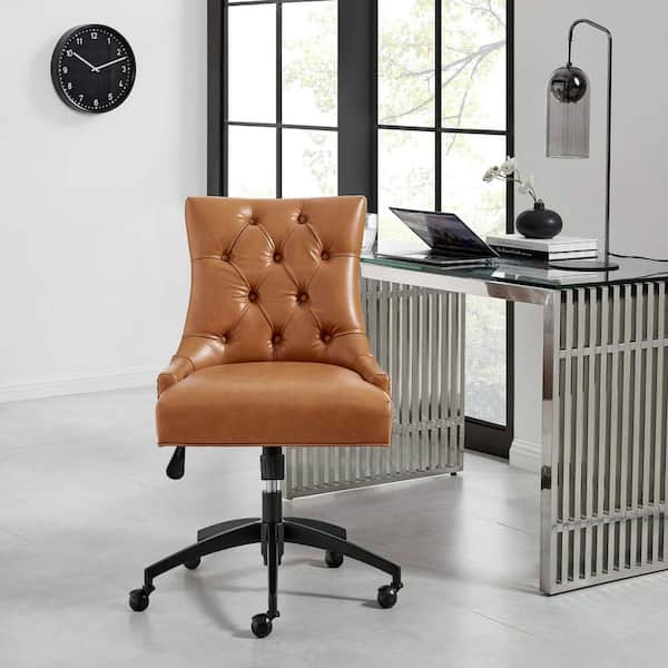 black and tan office chair