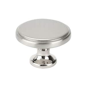 Italian Designs Collection 1.37 in. Satin Nickel Cabinet Knob