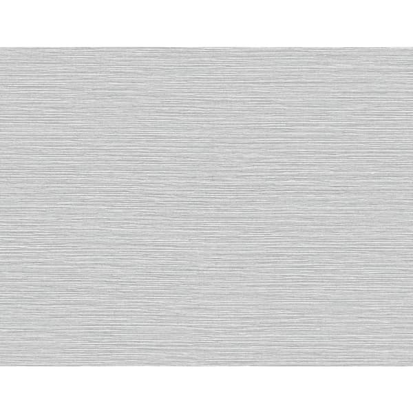 LILLIAN AUGUST 60.75 sq. ft. Coastal Haven Morning Fog Tiger Island Faux Sisal Embossed Vinyl Unpasted Wallpaper Roll