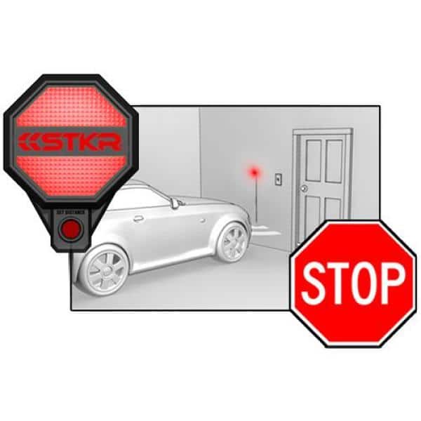 AGAIN Garage Parking Assist Led Flashing Garage Parking Sensor Perfect Target Indicator with Adjustable Height Guide Parking Flashlight System Stop Sign Bumper Sensor Red SEEU 1 Pack 
